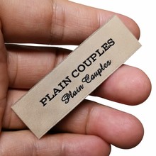 缎面高密织唛定制 牛仔裤品牌布标订做 童装柔软主唛袖口侧标设计