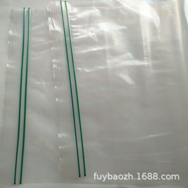 双骨自封袋透明骨袋 吹骨白边封口袋服装包装袋夹链袋印刷