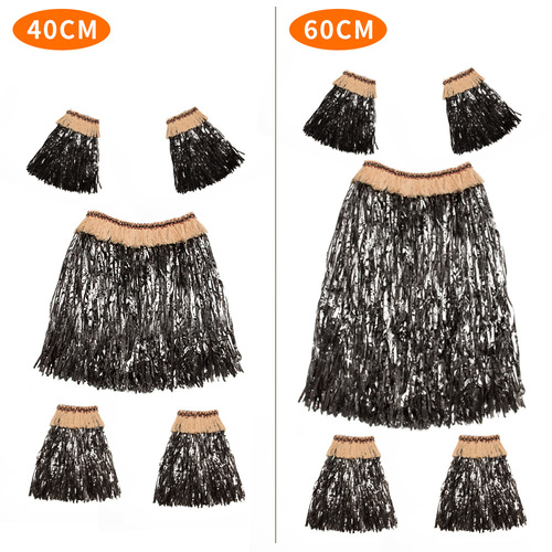 Kai Feng Party  new Hawaiian grass skirt suit upgraded men's and women's gloves and foot covers with exquisite lace inlays