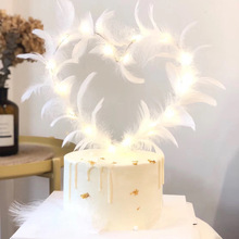 烘焙羽毛羽毛仙女羽毛羽毛装饰粉羽毛生日浪漫婚礼派对装扮