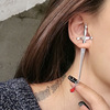 Design red earrings, asymmetrical fashionable sword, internet celebrity, wholesale