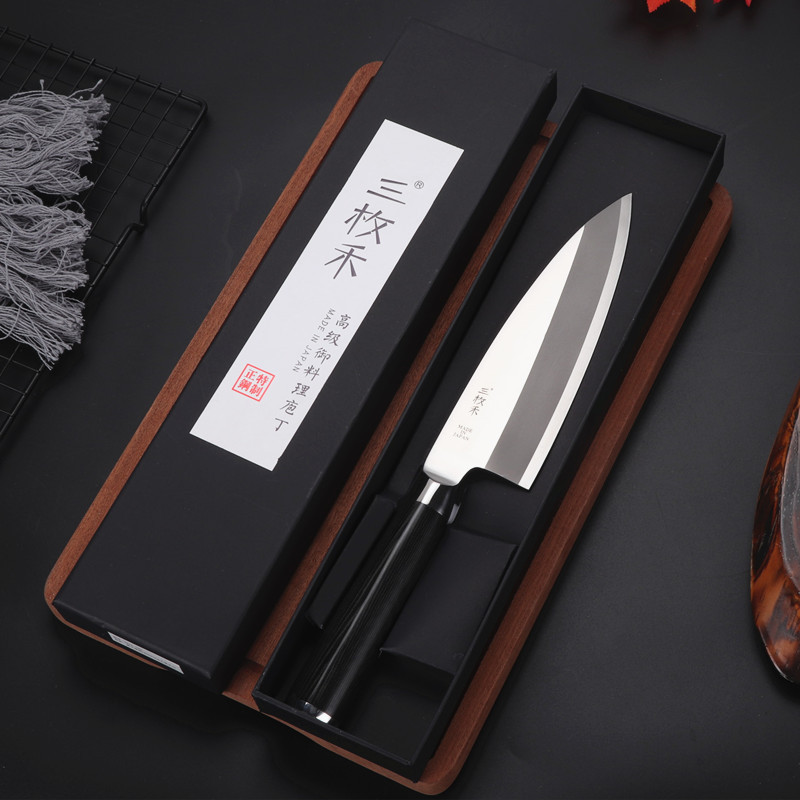 日式鱼头刀杀鱼专用刀专业切鱼刀三文鱼刺身生鱼片料理寿司鱼生刀