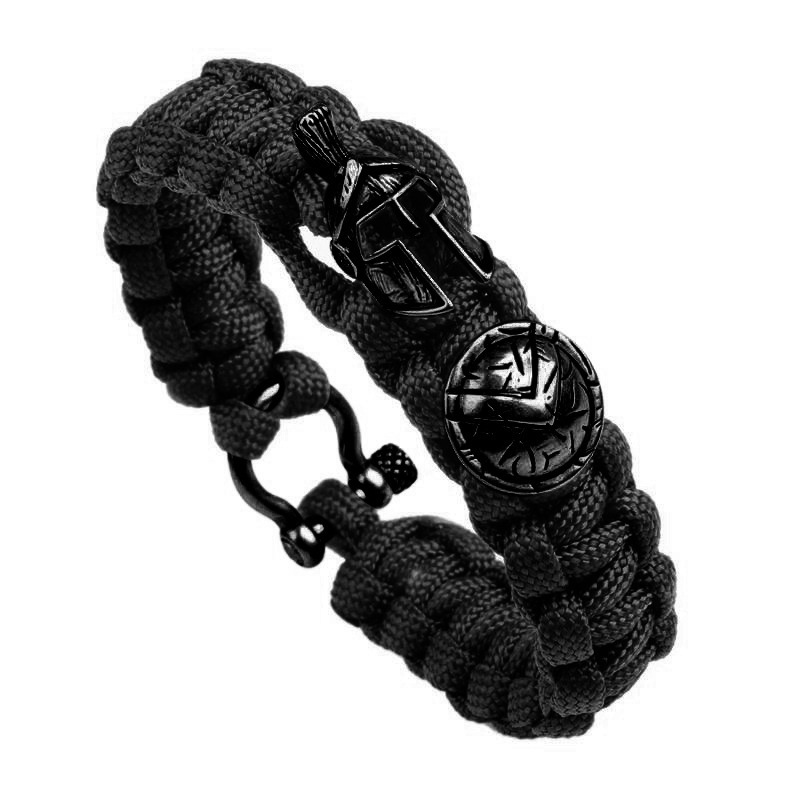 Factory direct cross-border wilderness European and American wind life-saving seven-core umbrella rope survival bracelet fashion vintage Spartan bracelet