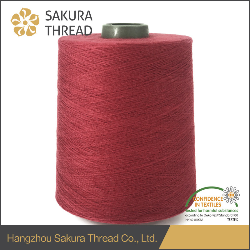 Sakura Brand Combed Cotton Yarn 32S/1 Suitable for Knitted Fabrics, Woven Fine-Spun Yarn, Yarn-Dyed Cotton Yarn, Siro Spun Medium-Thick Yarn