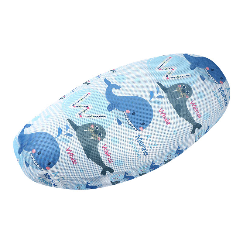 Funda de cojín de dibujos animados de coche eléctrico 3D impresión tridimensional funda de cojín motocicleta eléctrica aislamiento térmico cubierta protectora cuatro estaciones Universal