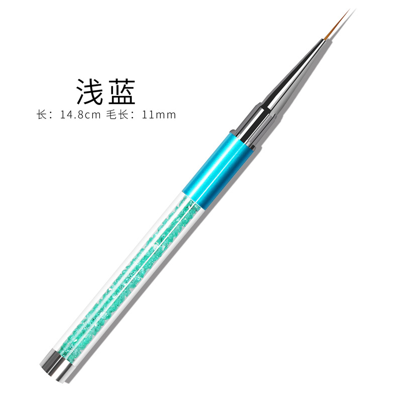 Traje de pluma de dibujo de uñas de Venta caliente transfronteriza 3 piezas pluma de pintura de uñas con pluma de dibujo de diamantes colección de pluma de pintura