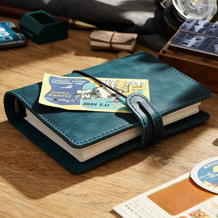 Leather laptop for traveling, handheld pocketbook, DIY, tear-off sheet, 6A