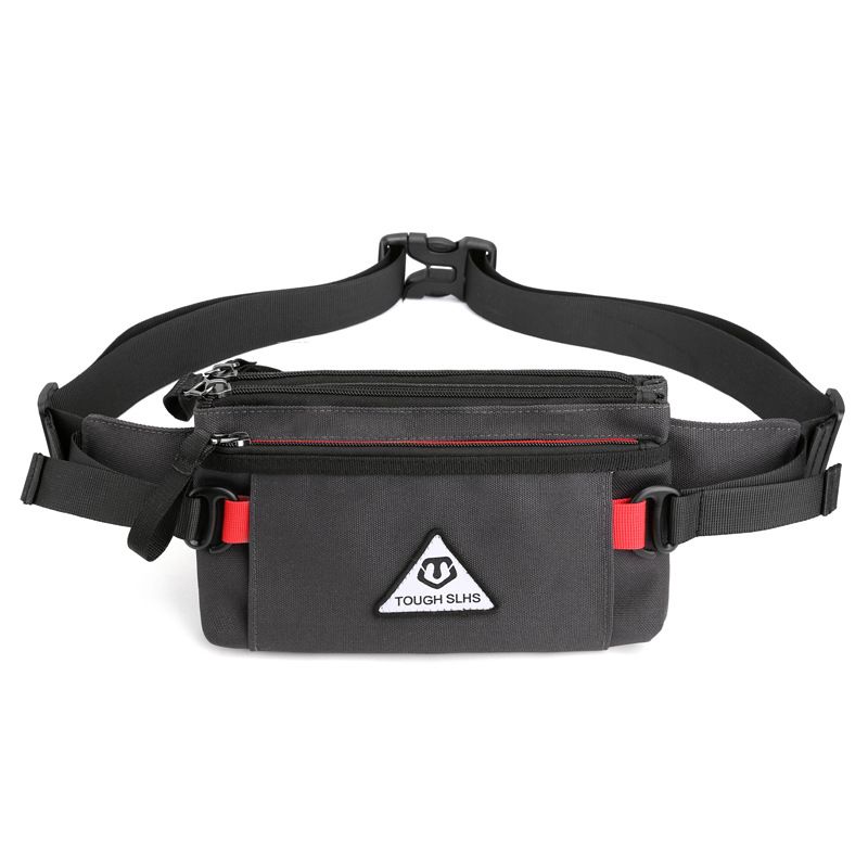 Nuevo bolso de la cintura al aire libre de los hombres todo-fósforo Oxford tela pecho bolsa de mensajero ultra-Delgado ajustado corriendo cintura bolsa monedero