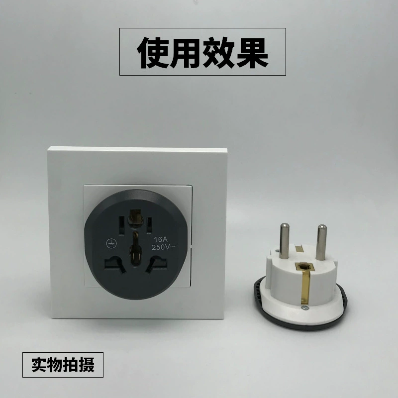 Type Mains plug adapter EU to US UK AU Korea standard copper convertor