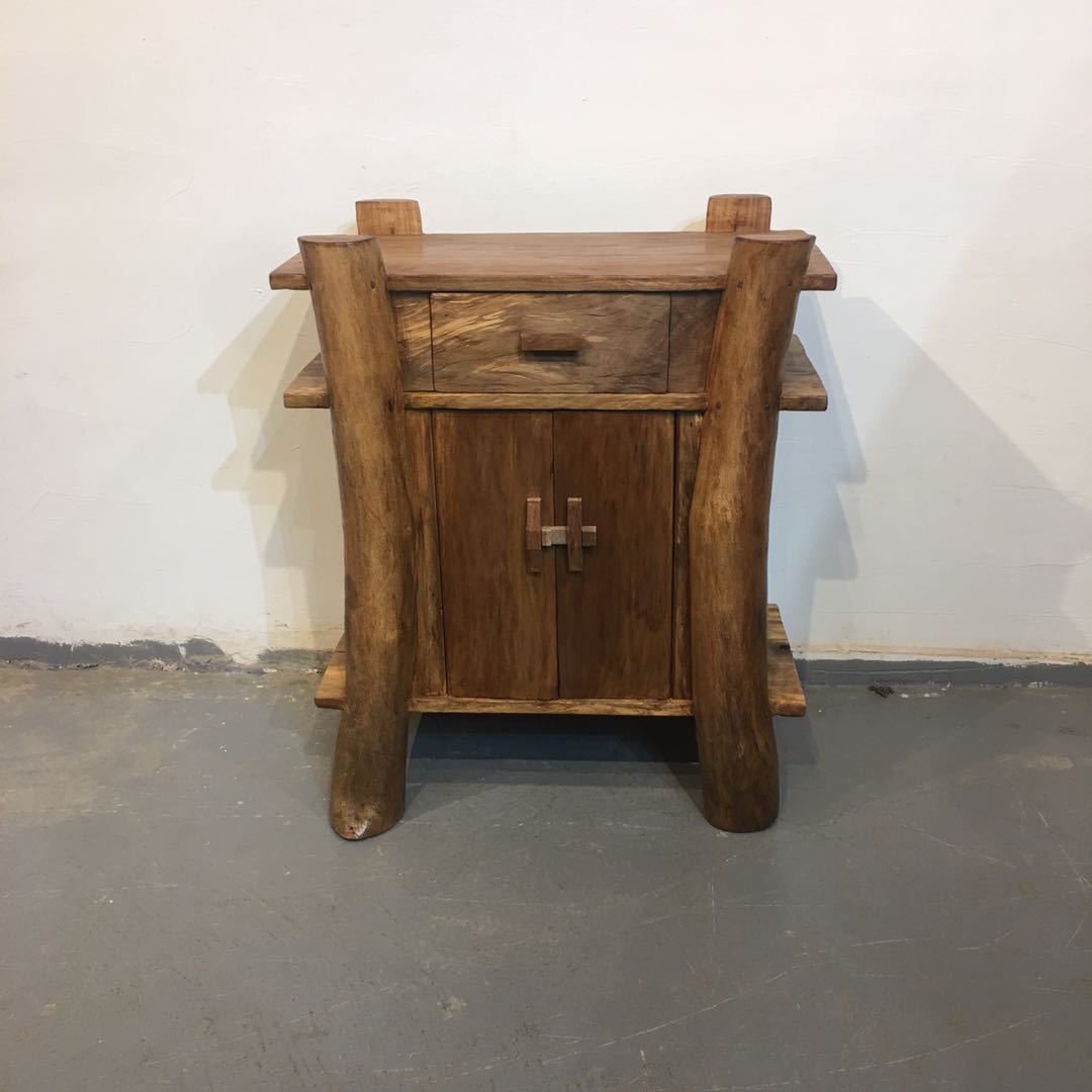 Original ecological furniture camphor wood sideboard solid wood tea Cabinet weathered old antique storage small lockers direct sales
