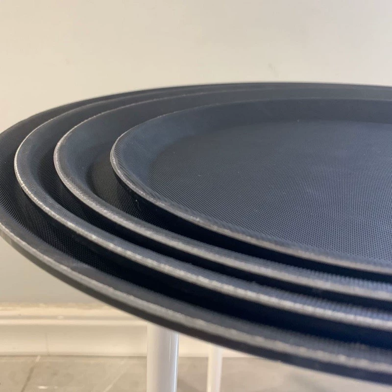 Фаст-фуд нескользящий поднос бесшовный пластиковый большой поднос Европейский ресторан отель круглый поднос официанта оптом