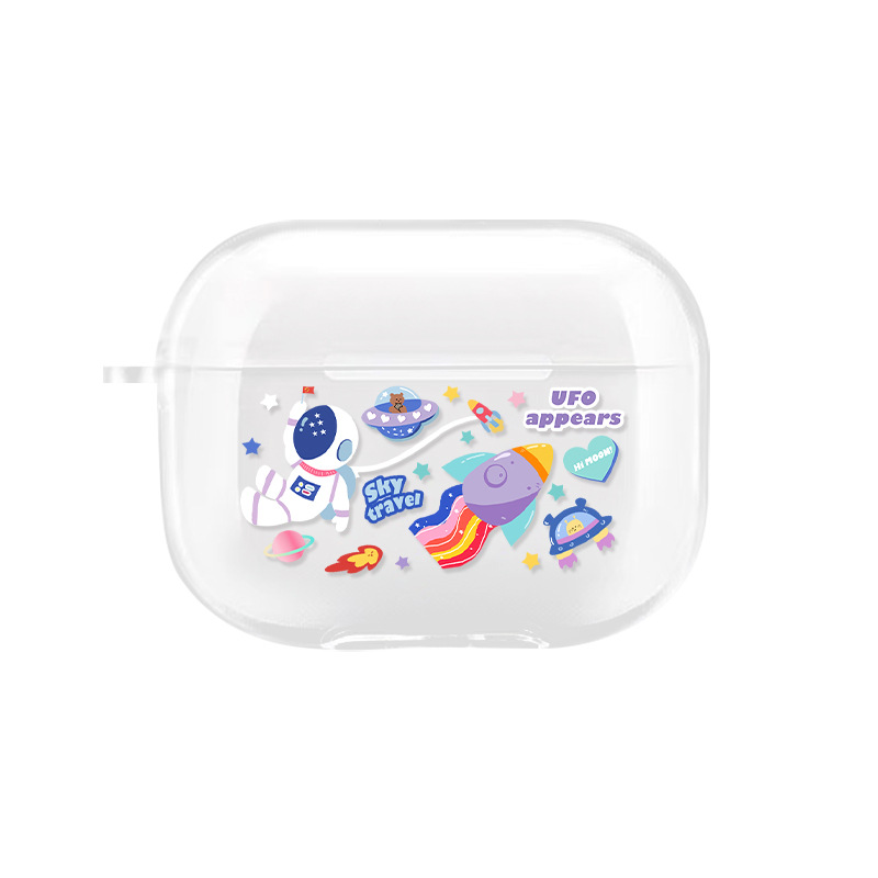 Airpods funda protectora Apple Bluetooth auriculares caso airpods pro funda protectora pro3 aplicable 2 Generación transparente