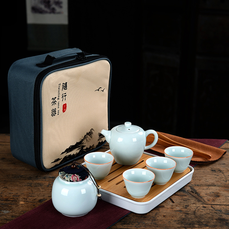 Tea set for traveling