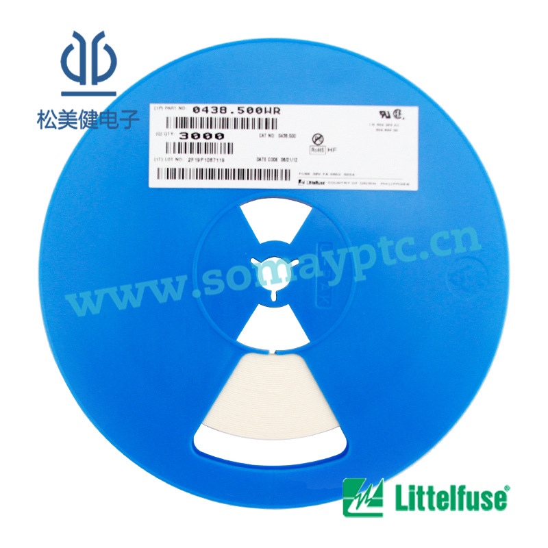 0438.500WR 力特Littelfuse 0.50A/63v 438系列高温保险丝原装