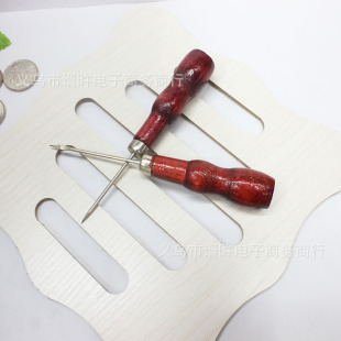 One-Piece Wooden gourd crochet red wooden handle double gourd thousand-piece hook cone