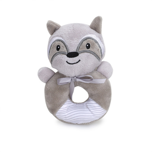 BBSKY baby plush cartoon animal toy rattle hand stick baby hand rattle BB stick hand ring rocker
