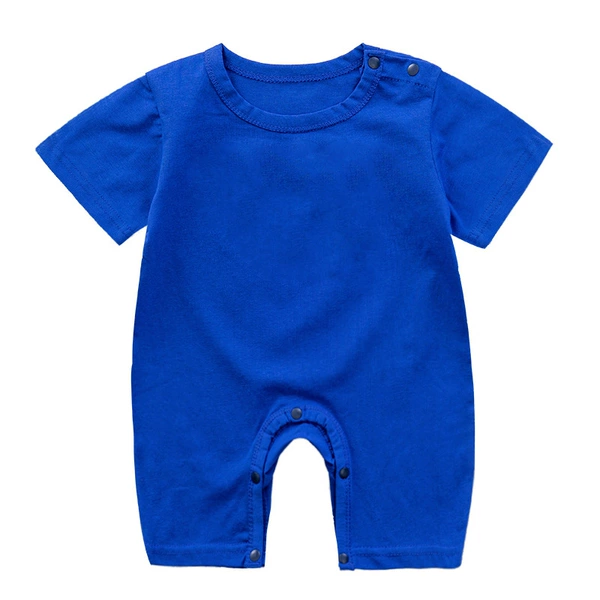 Royal blue short sleeve solid color boxer