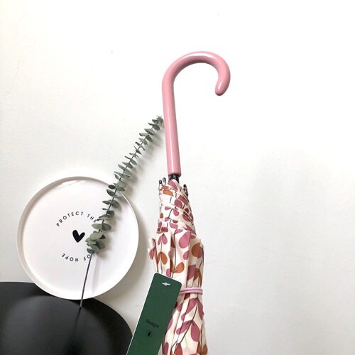 Silkoli Korean ins style 8-bone long-handled umbrella automatic straight-handled umbrella straight-handled women's anti-rain umbrella advertising umbrella logo