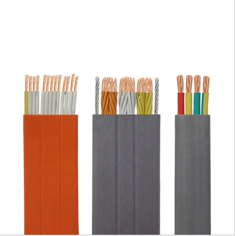 行车扁平电缆 TVVB 8*0.75 电梯随行电缆电梯电缆柔软性能好