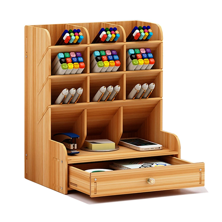 Pens holder, stationery, storage box, wooden storage system for documents