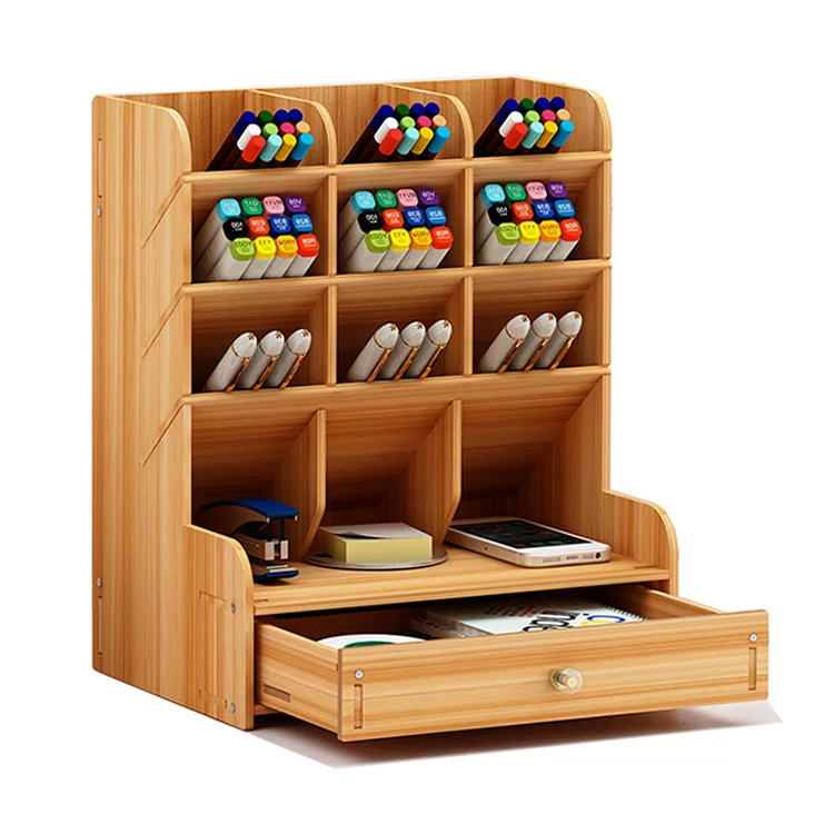Pens holder, stationery, storage box, wooden storage system for documents