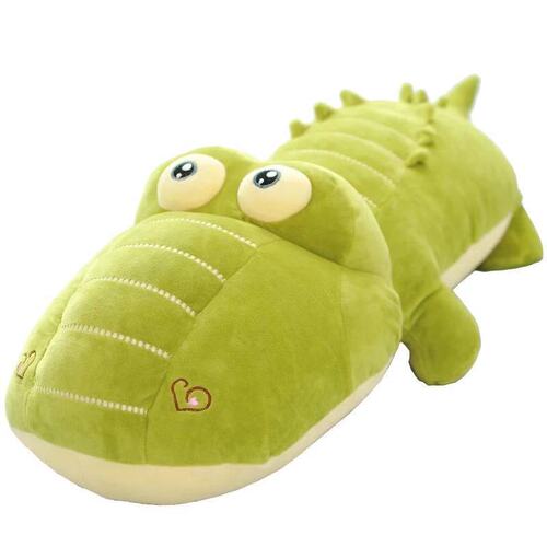 Charming Large Cute Crocodile Plush Toy, Down Filled Cotton Fiber Teddy Bear Lazy Person Sleeping Pillow, Birthday Gift