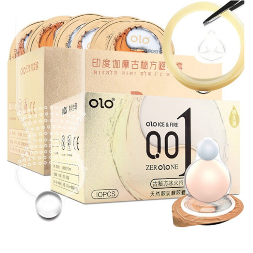 OLO Condoms Male Goddess 001 Condoms Turtle Dragon Tendon Orgasm Set Sauce Fragrance Condoms Wholesale Delivery