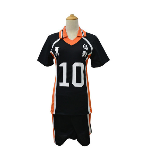 Volleyball youth uniforms anime costumes volleyball uniforms cosplay jerseys Karasuno high school volleyball team uniforms