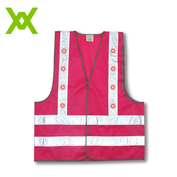 Светодиодная лампа может быть напечатана светоизлучающим светом безопасности жилет ПВХ светоотражающая полоса с маленькой лампочкой