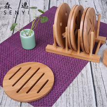 森逸源头厂家厨房木质隔热餐桌垫防护滑锅垫创意茶杯垫子碗垫杯垫