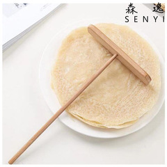 Direct supply from the manufacturer of bamboo slotted egg pancake turner, bamboo dragonfly crepe pan, crepe-making tools