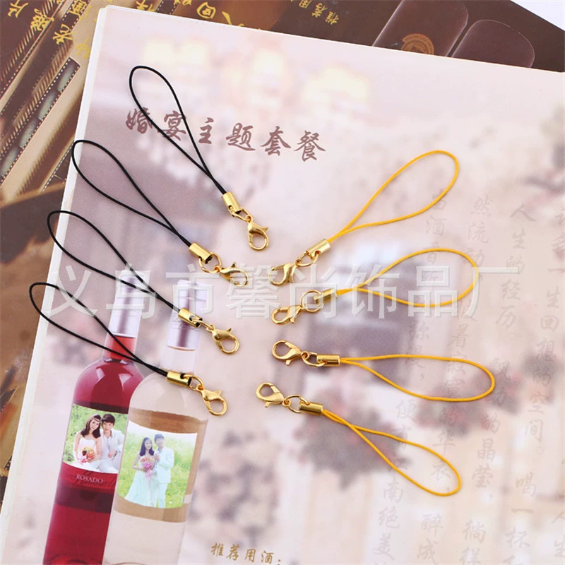 Ремешок для мобильного телефона ремешок для мобильного телефона веревка Золотой Лобстер Пряжка для мобильного телефона веревка ювелирные аксессуары