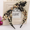 Hairgrip with bow, fashionable headband, hairpins, accessory, floral print, Korean style, wholesale