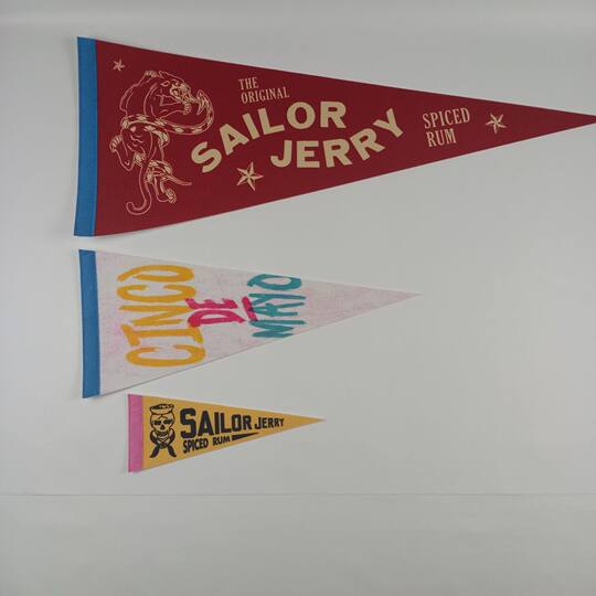 300g felt cloth pennant advertising banner advertising flags can be printed logo MOQ low one side