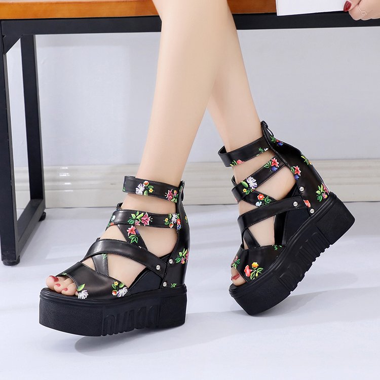Universal fashionable sandals with hidden heel heels wedge heel…