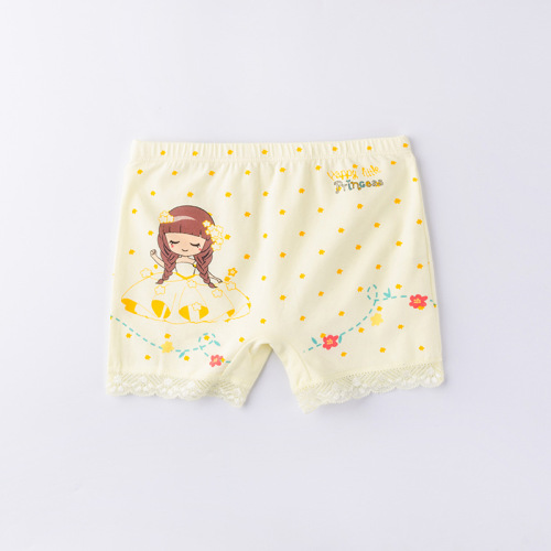 Girl's Leggings Cotton Lined Anti-Peenie Summer Little Girl Solid Color Bowknot Baby Girl Underwear
