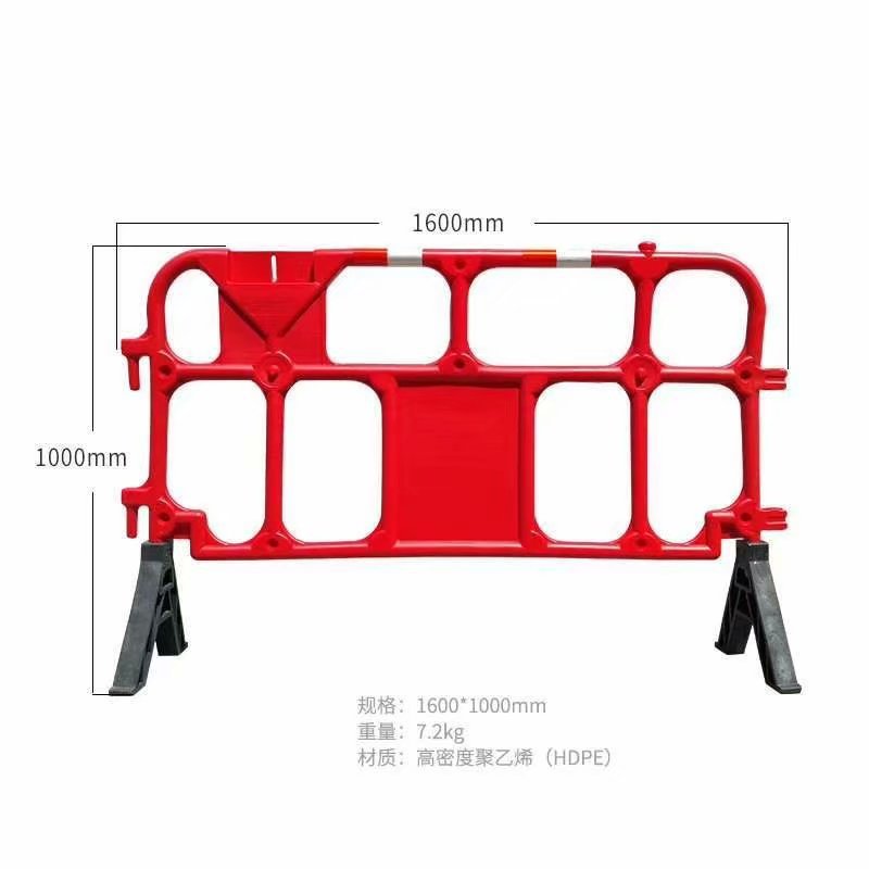 厂家直销 塑料施工安全护栏可移动拆卸PVC铁马围栏道路隔离防护栏