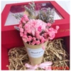 Crucket pink carnations (no gift box)
