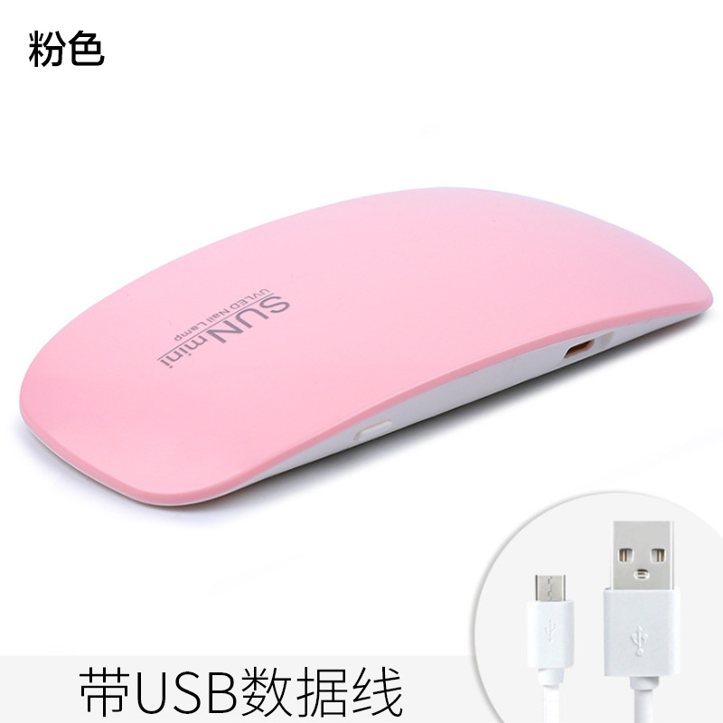 Mini máquina de terapia de uñas rosa lámpara portátil de terapia de luz tipo huevo una sola lámpara de uñas de secado rápido lámpara de horneado fábrica directa