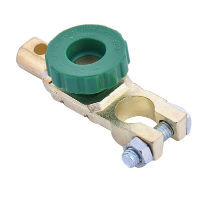 Battery Switch Universal 17mm Car Battery Power-Off Protection Switch Anti-Leakage Pile Head Terminal Clip Connector (Other Car Modifications) - power-off-switch-green-17mm