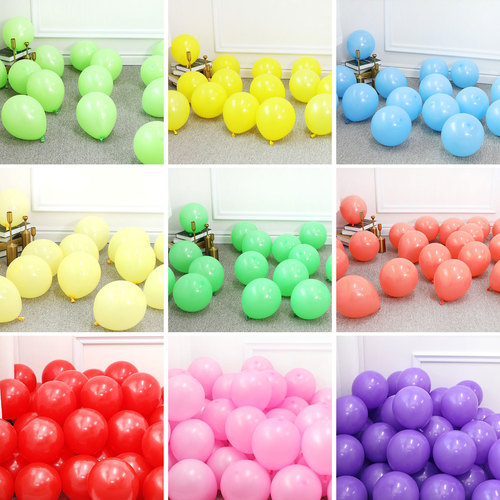 Cross-border visit to the United States 10-inch thick latex balloon birthday party decoration wedding decoration 2.2g matte balloon