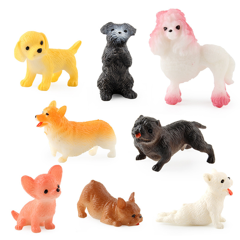 Nueva simulación animal mundo cachorro mascota modelo traje hueco educación temprana decoración educativa muñeca transfronteriza