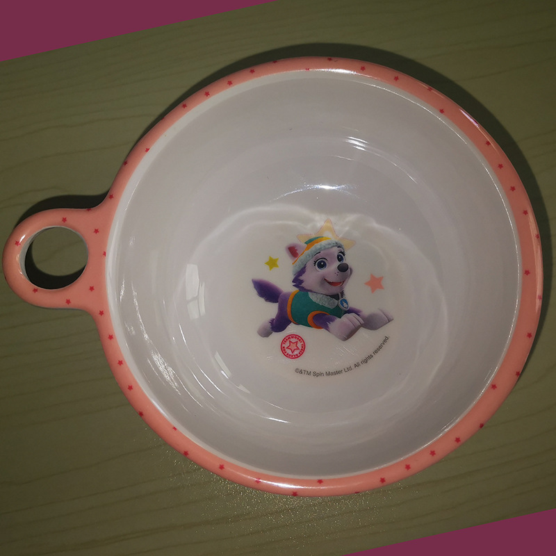 62105 # 단일 귀 그릇-핑크 구슬