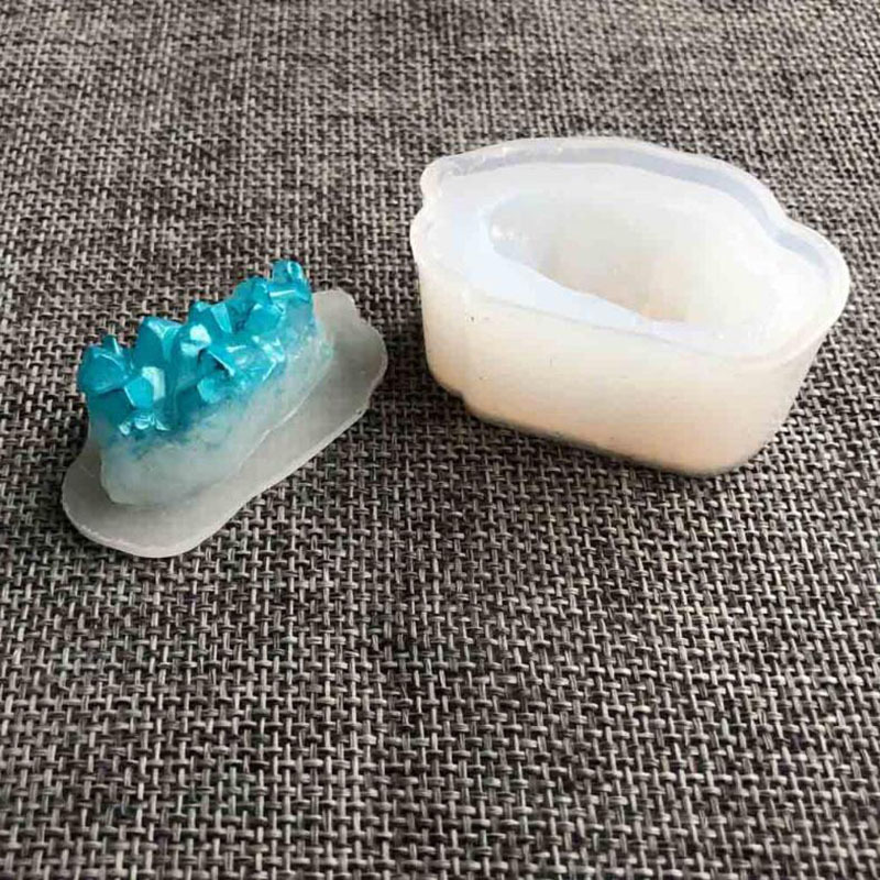 Cristal clúster modelado cristal epoxi molde, cerámica suave arcilla epoxi yeso coche decoración herramienta de modelado
