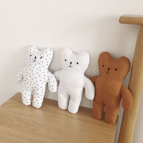 Korean ins floral bear comfort doll expression doll children baby baby sleep companion doll toy