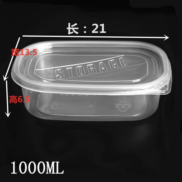 Rectangular, 1000 ml