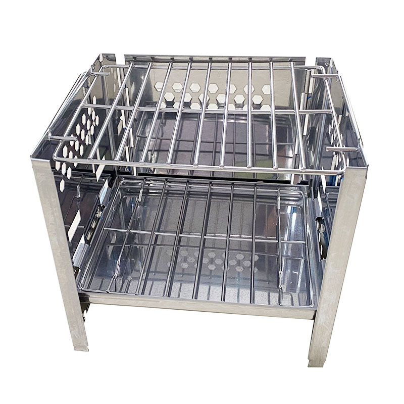Mini grill folding grill BBQ outdoor firewood stove camping picnic folding grill
