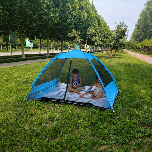 Beach Tent Outdoor Travel Automatic Quick Open Double Camping Tent Summer Anti-Mosquito Indoor Mosquito Net