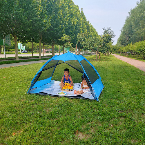 Beach Tent Outdoor Travel Automatic Quick Open Double Camping Tent Summer Anti-Mosquito Indoor Mosquito Net