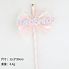 Creative brand straw with bow, decorations, internet celebrity